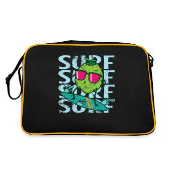 Surf Surf Surf Cocotier Exotique - Sac Retro - noir/or - Dos