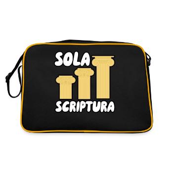 Sola Scriptura - Retro Tasche - Schwarz/Gold - Hinten