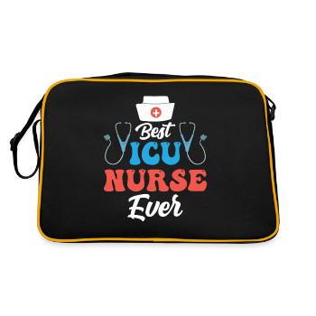 Best Intensive Care Nurse Ever - Retro Bag - black/gold - Back