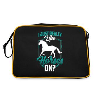 J’aime beaucoup monter à cheval Cavalier - Sac Retro - noir/or - Dos