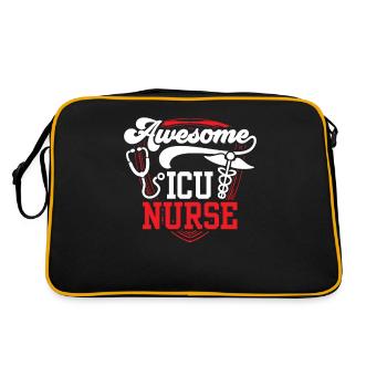 Great Intensive Care Nurse Intensive Care - Retro Bag - black/gold - Back