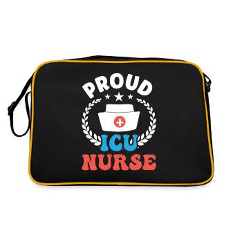 Proud Intensive Care Nurse - Retro Bag - black/gold - Back