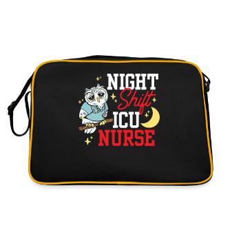 Night Shift Intensive Care Nurse Intensive - Retro Bag - black/gold - Back