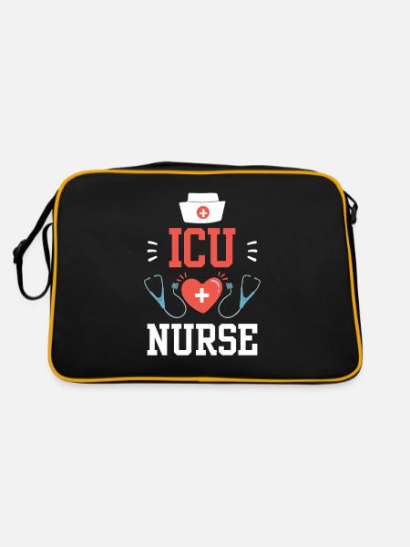 Intensive Care Nurse Intensive Care Intensive Care - Retro Bag - black/gold - Back