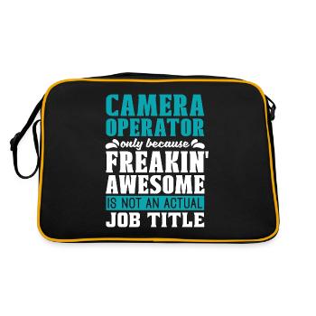 Camera Operator Only Because Freakin' Video Shoots - Retro Bag - black/gold - Back