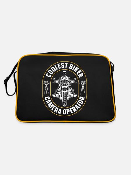 Caméraman Coolest Biker Camera Maker - Sac Retro - noir/or - Dos
