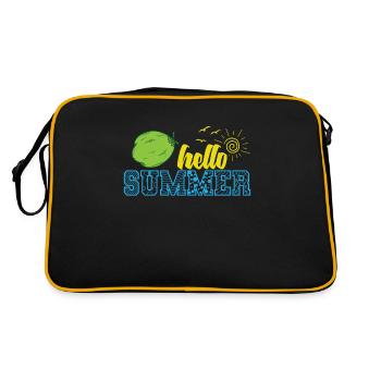 Bonjour les fruits de cocotier d’été - Sac Retro - noir/or - Dos
