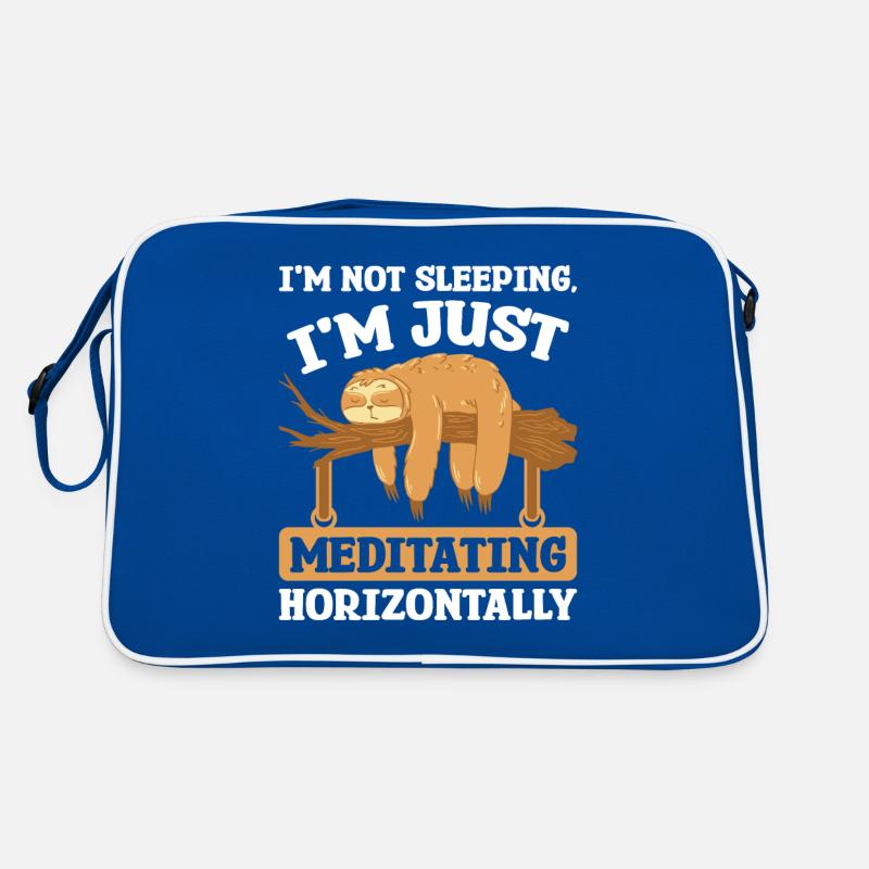 Sleeping Meditation horizontally Sloth Retro Bag