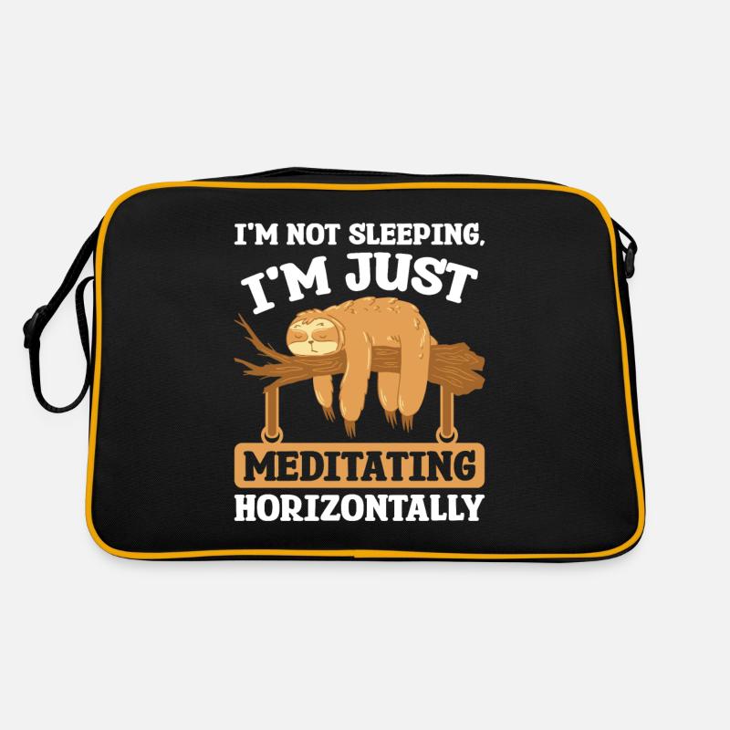 Sleeping Meditation horizontally Sloth Retro Bag