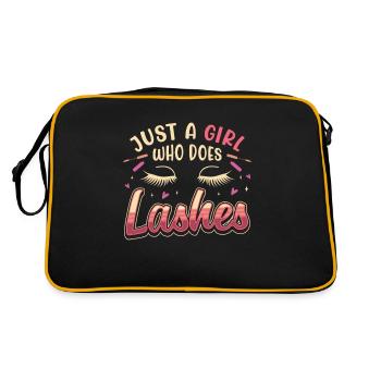 Maquilleuse Just A Girl Who Does Cosmetology - Sac Retro - noir/or - Dos