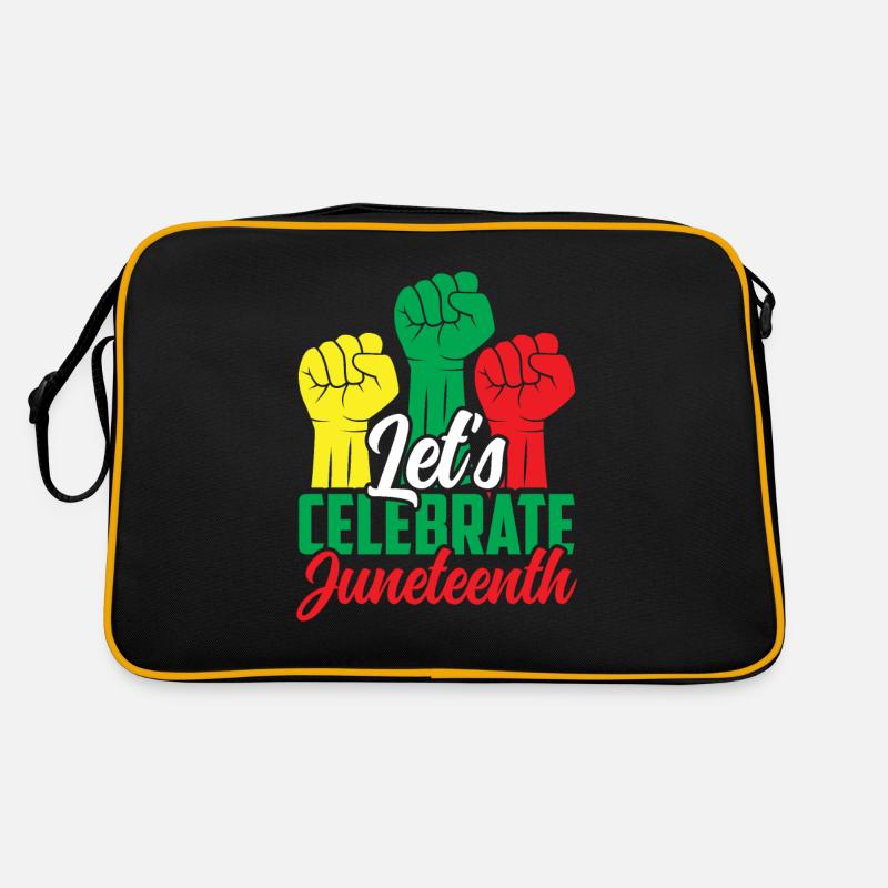 Feiern Wir Den Juneteenth Black African American Retro Tasche