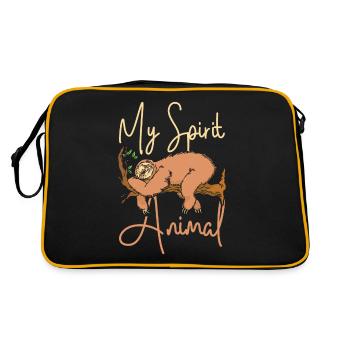 Mon âme animal paresseux - Sac Retro - noir/or - Dos