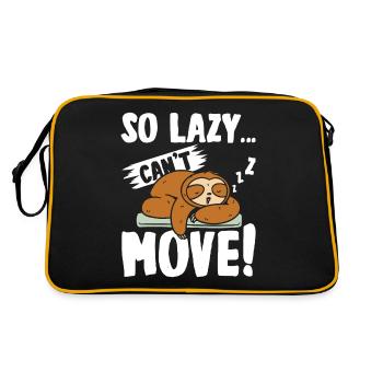 So lazy can't move Sloth - Retro Bag - black/gold - Back