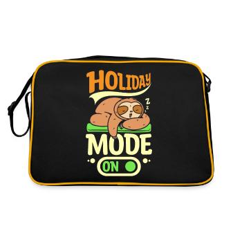 Mode vacances paresseux activé - Sac Retro - noir/or - Dos