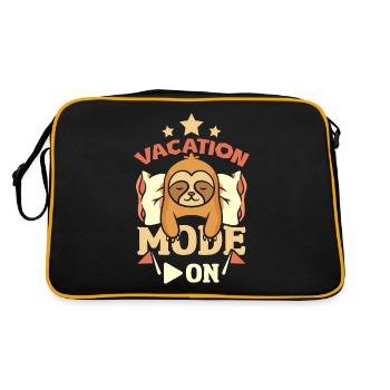 Mode vacances paresseux activé - Sac Retro - noir/or - Dos