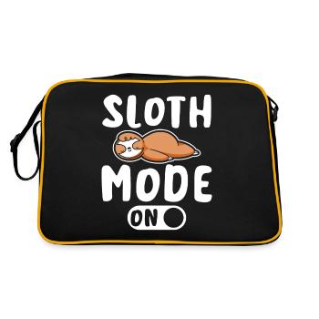 Sloth mode on - Retro Bag - black/gold - Back