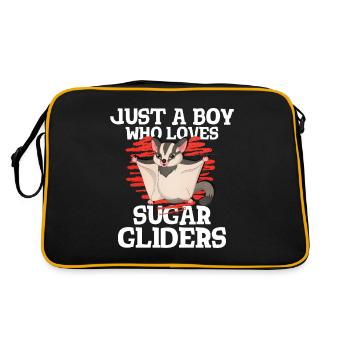 Flying squirrel - Retro Bag - black/gold - Back