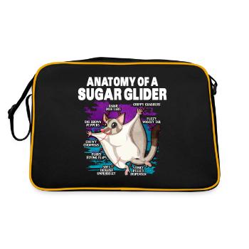Flying squirrel - Retro Bag - black/gold - Back