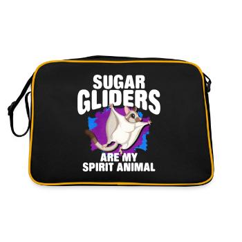 Flying squirrel - Retro Bag - black/gold - Back