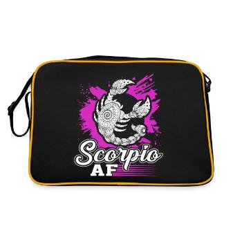 Scorpio Scorpio AF Sign Of Zodiac - Retro Bag - black/gold - Back