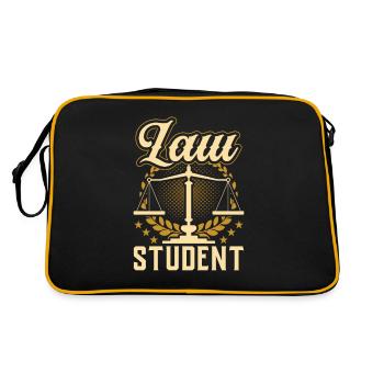 Avocat étudiant en droit Avocat Avocat en droit - Sac Retro - noir/or - Dos