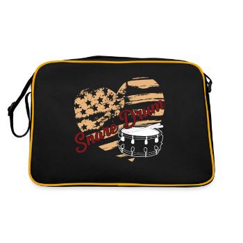 Snare drum Snare drum Flag - Retro Bag - black/gold - Back