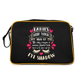 Makeup Artist Ladies Keep Your Head Up Brow Artist - Retro Bag - black/gold - Back