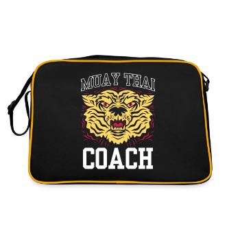 Muay Thai Trainer Arts Martiaux Combat de combattant - Sac Retro - noir/or - Dos