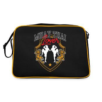 Muay Thai Lovers Arts Martiaux Combat de Combat - Sac Retro - noir/or - Dos