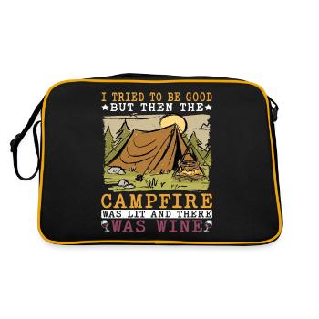 But Then The Campfire Was Lit - Retro Bag - black/gold - Back