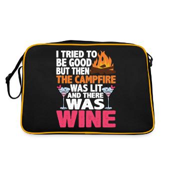 But Then The Campfire Was Lit 3 - Retro Bag - black/gold - Back