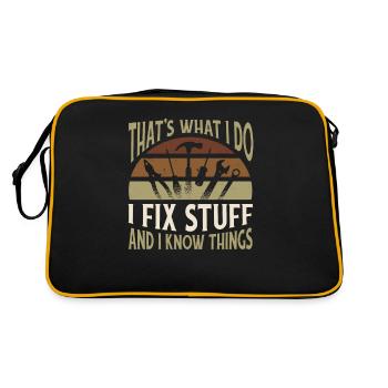 Cnc Mechanist Craftsman - Retro Bag - black/gold - Back