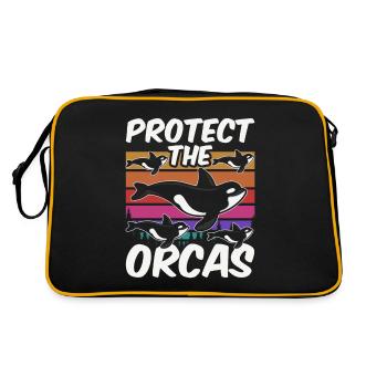 Protéger les orques de mer Orques Protéger - Sac Retro - noir/or - Dos