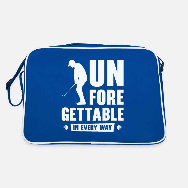 Golfspieler Golfplatz Golfer Retro Tasche