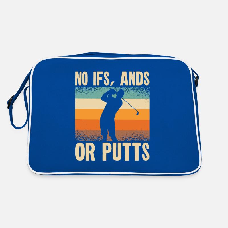 Golfspieler Golfplatz Golfer Retro Tasche