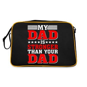 Mon père est plus fort que ton père 5 - Sac Retro - noir/or - Dos