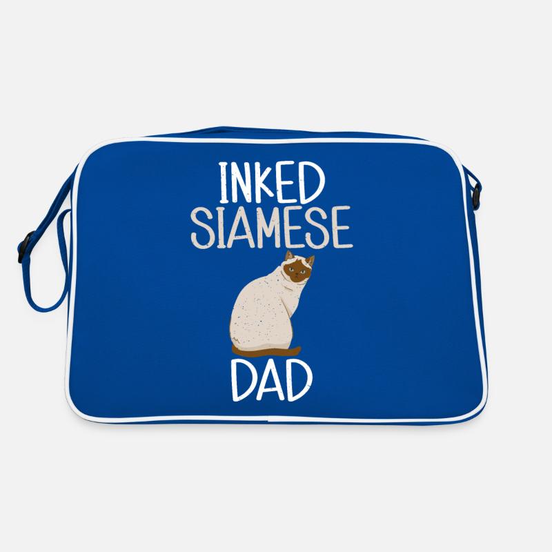 Siamesische Katze Geschenke Retro Tasche