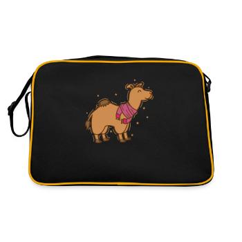 Camel Dromedary with Scarf Dromedary - Retro Bag - black/gold - Back