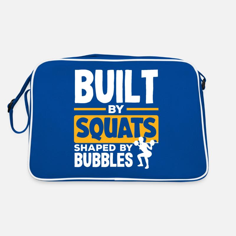 Built by Squats Shaped by Bubbles Retro Tasche