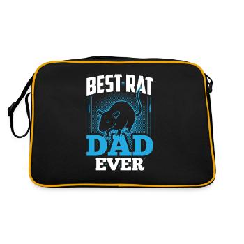 Meilleur Rat Dad Ever Rat Rat Daddy Rats - Sac Retro - noir/or - Dos