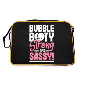 Bubble Booty, fort et impertinent - Sac Retro - noir/or - Dos