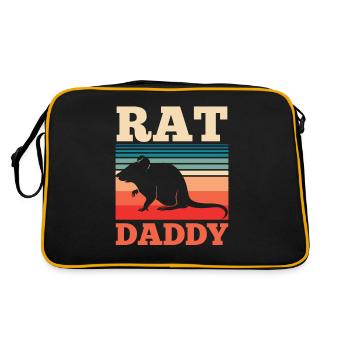 Rat Daddy Rat Daddy Lover Cute Rat Animal - Retro Bag - black/gold - Back