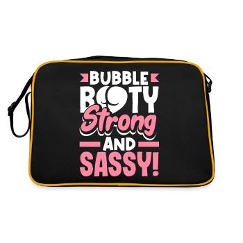 Bubble Booty, fort et impertinent - Sac Retro - noir/or - Dos