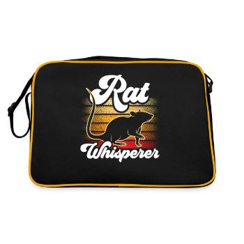 Rat Whisperer Rat Whisperer Mignon Rat Animal - Sac Retro - noir/or - Dos