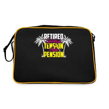 Retraité Bye Bye Tension Bonjour retraité retraité - Sac Retro - noir/or - Dos