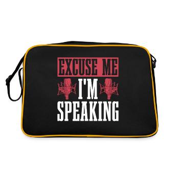 Doubleur Excusez-moi, je parle Doublage - Sac Retro - noir/or - Dos