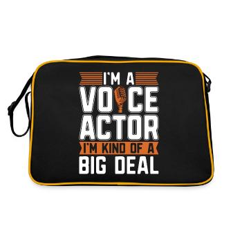Acteur de doublage Je suis un acteur de doublage Je suis un genre de drame - Sac Retro - noir/or - Dos