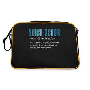 Acteur de doublage La meilleure personne gentille Voix off - Sac Retro - noir/or - Dos