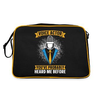 Acteur de doublage Vous m’avez probablement entendu Doublage - Sac Retro - noir/or - Dos