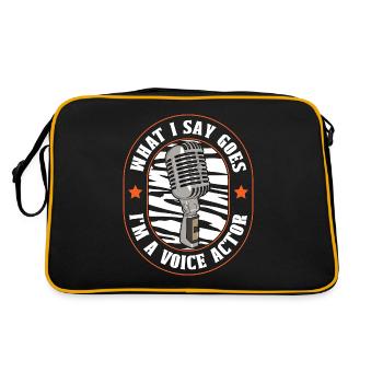 Acteur de doublage Ce que je dis va Je suis un drame d’art vocal - Sac Retro - noir/or - Dos